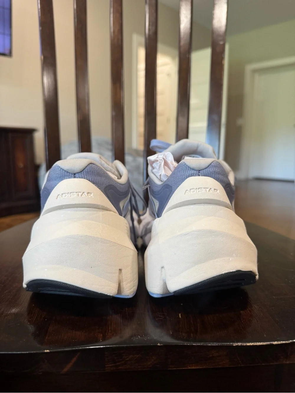 adidas ADISTAR Chunky Runner-Style Sneakers in Light Blue and Lavender